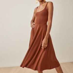 Reformation Rou Dress (Size S) in Chestnut